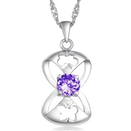 Colar Feminino De Titânio Com Revestimento De Platina E Formato De Borboleta, Grande Variedade
