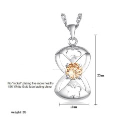 Colar Feminino De Titânio Com Revestimento De Platina E Formato De Borboleta, Grande Variedade