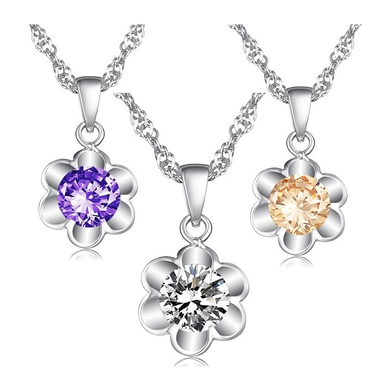 Colar Feminino De Titânio Com Banho De Platina Pura E Diamante, A Rainha Da Qualidade Colar Feminino De Titânio Com Banho De Platina Pura E Diamante, A Rainha Da Qualidade