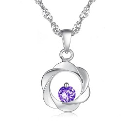 Colar Feminino Elegante De Titânio Com Banho De Platina E Diamante, Qualidade E Quantidade Garantidas