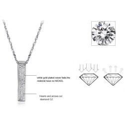 Colar Feminino De Titânio Com Banho De Platina E Grande Variedade