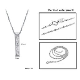 Colar Feminino De Titânio Com Banho De Platina E Grande Variedade