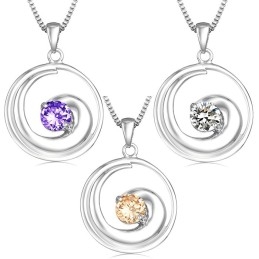 Colar Feminino De Titânio Com Revestimento De Platina De Alta Qualidade E Diamante