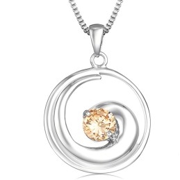 Colar Feminino De Titânio Com Revestimento De Platina De Alta Qualidade E Diamante