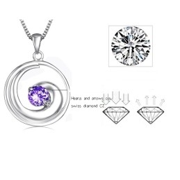 Colar Feminino De Titânio Com Revestimento De Platina De Alta Qualidade E Diamante
