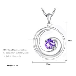 Colar Feminino De Titânio Com Revestimento De Platina De Alta Qualidade E Diamante