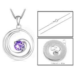 Colar Feminino De Titânio Com Revestimento De Platina De Alta Qualidade E Diamante