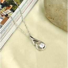 Colar Feminino De Titânio Com Banho De Platina E Diamantes, Grande Variedade