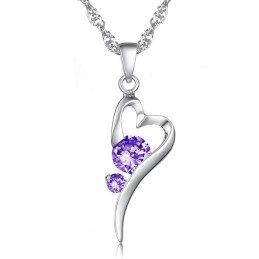 Colar De Titânio Com Fecho Feminino E Diamante, Banhado A Platina, Grande Variedade