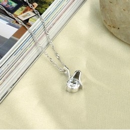 Colar De Titânio Com Revestimento De Platina Retrô Feminino De Alta Qualidade