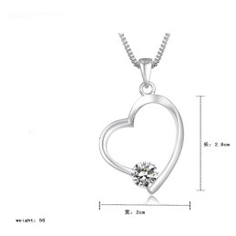 Colar Feminino De Titânio Com Banho De Platina E Diamantes, Grande Variedade