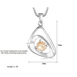 Colar Feminino De Titânio Com Banho De Platina E Qualidade Garantida