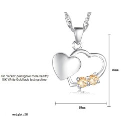 Colar De Titânio Com Revestimento De Platina E Qualidade Estável Para Mulheres