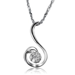 Colar De Titânio Com Revestimento De Platina Em Formato De Fênix Feminino De Alta Qualidade