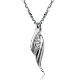 Colar De Titânio Com Banhado Em Platina Feminino Da Rainha Da Qualidade