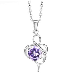 Colar Feminino De Titânio Com Banho De Platina E Diamante, Qualidade E Quantidade Garantidas