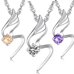 Colar Feminino De Titânio Com Revestimento De Platina E Diamante De Qualidade Confiável