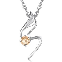 Colar Feminino De Titânio Com Revestimento De Platina E Diamante De Qualidade Confiável