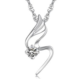 Colar Feminino De Titânio Com Revestimento De Platina E Diamante De Qualidade Confiável