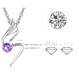 Colar Feminino De Titânio Com Revestimento De Platina E Diamante De Qualidade Confiável