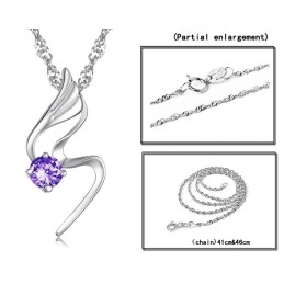 Colar Feminino De Titânio Com Revestimento De Platina E Diamante De Qualidade Confiável