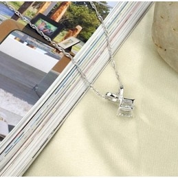 Colar Feminino Retrô De Titânio Com Banho De Platina E Qualidade Garantida
