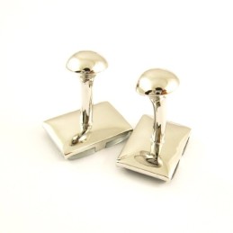 Abotoaduras Oblongas De Titânio Com Diamantes