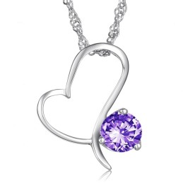 Colar Feminino De Titânio Com Revestimento De Platina De Alta Qualidade E Diamante