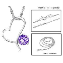 Colar Feminino De Titânio Com Revestimento De Platina De Alta Qualidade E Diamante