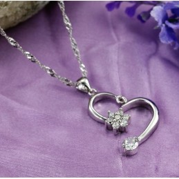 Colar Feminino De Titânio Com Banho De Platina E Strass, Qualidade E Quantidade Garantidas