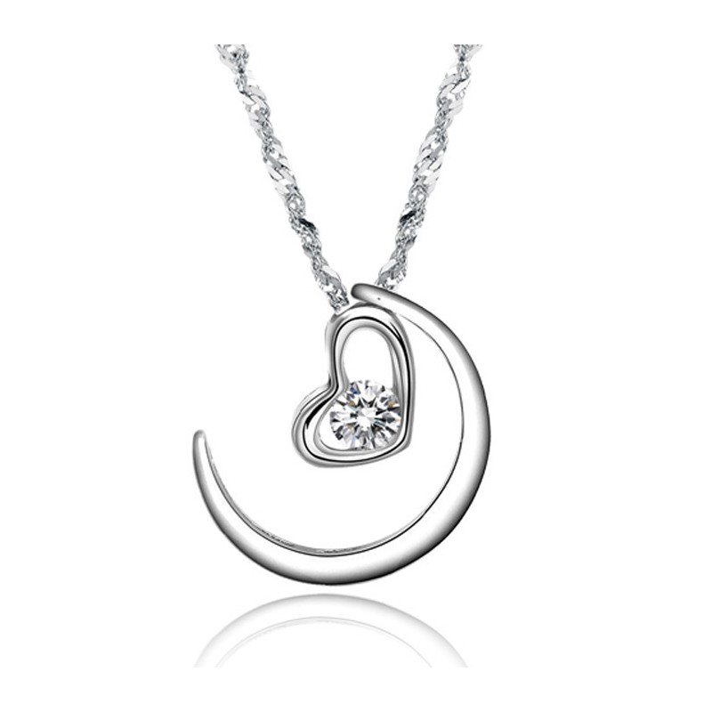 Colar Feminino De Titânio Com Banho De Platina E Strass Completo Em Especificações Colar Feminino De Titânio Com Banho De Platina E Strass Completo Em Especificações