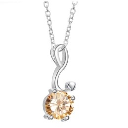 Colar Feminino De Titânio Com Banho De  E Diamantes, Grande Variedade