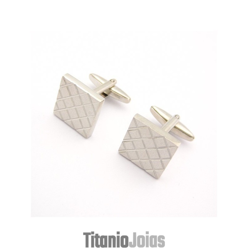 Abotoaduras De Titânio Simple Elegance