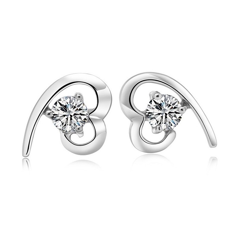 Brincos De Titânio Com Revestimento De Platina Femininos De Qualidade Estável E Strass Brincos De Titânio Com Revestimento De Platina Femininos De Qualidade Estável E Strass