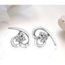 Brincos De Titânio Com Revestimento De Platina Femininos De Qualidade Estável E Strass