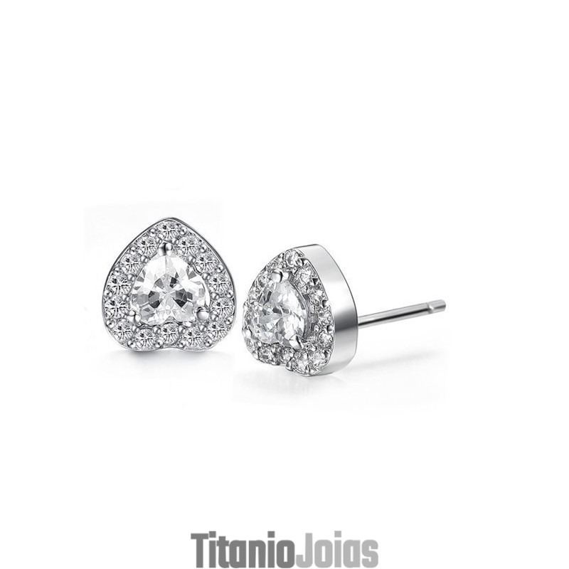 Para Desfrutar De Alta Reputação Em Casa E No Exterior, Brincos Femininos De Titânio Com Revestimento De  E Diamante