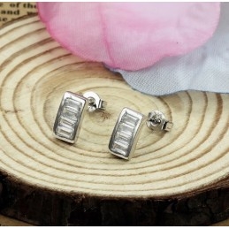 Brincos De Titânio Banhados A Platina Femininos De Qualidade Superior Com Diamante