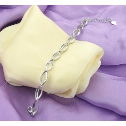 Pulseira Feminina De Titânio Com Banho De Platina E Diamantes Completa Em Especificações