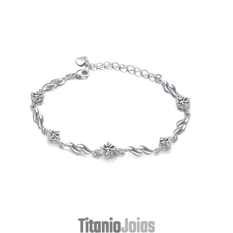 Pulseira Feminina De Titânio Com Banho De Platina Roxa E Diamante, Qualidade E Quantidade Garantidas Pulseira Feminina De Titânio Com Banho De Platina Roxa E Diamante, Qualidade E Quantidade Garantidas