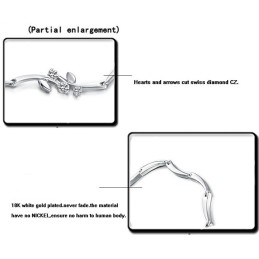 Pulseira Feminina De Titânio Com Revestimento De  E Strass De Qualidade Confiável