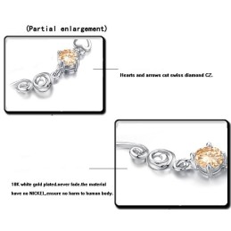 Pulseira Feminina De Titânio Com Banho De Platina E Strass Com Qualidade E Quantidade Garantidas