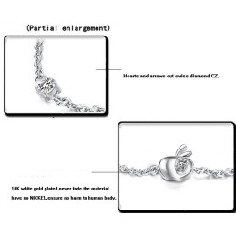 Pulseira Feminina De Titânio Com Revestimento De Platina Vazada E Strass, De Reputação Confiável