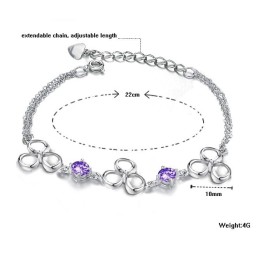 Pulseira Feminina De Titânio Com Revestimento De Platina E À Prova De Desbotamento, Grande Variedade