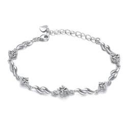 Pulseira De Titânio Banhada A Platina Feminina De Reputação Confiável