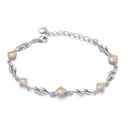 Pulseira De Titânio Banhada A Platina Feminina De Reputação Confiável