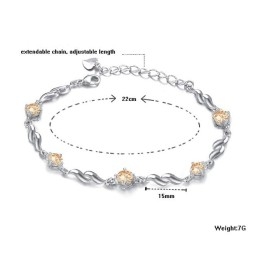Pulseira De Titânio Banhada A Platina Feminina De Reputação Confiável