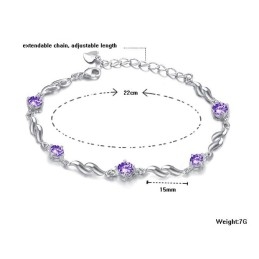 Pulseira De Titânio Banhada A Platina Feminina De Reputação Confiável