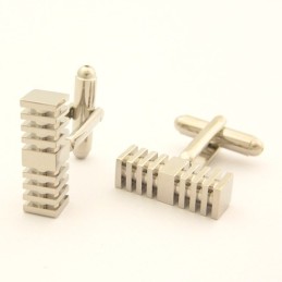 Abotoaduras De Microfone De Titânio Da Moda