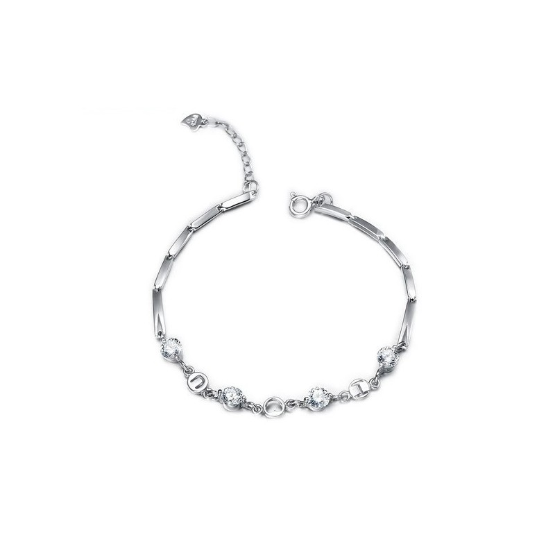 Pulseira Feminina De Titânio Com Banho De Platina E Strass, A Rainha Da Qualidade Pulseira Feminina De Titânio Com Banho De Platina E Strass, A Rainha Da Qualidade
