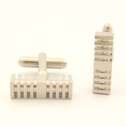 Abotoaduras De Microfone De Titânio Da Moda